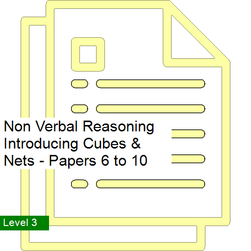 Non Verbal Reasoning Introducing Cubes & Nets Papers 6 to 10 11PlusDIY