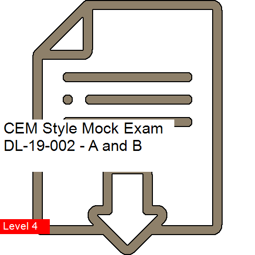 CEM Style Mock Exam DL-19-002 - A and B